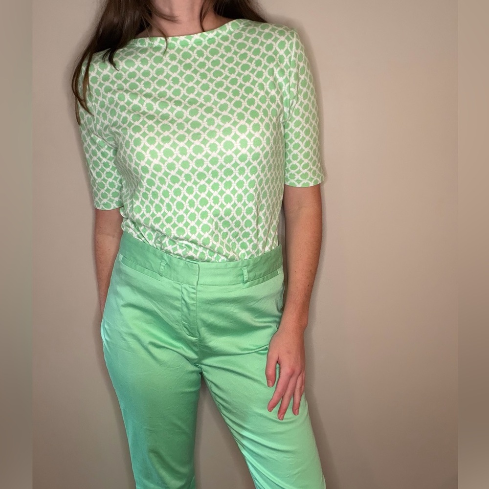 Charter Club Light Green Colorful Cotton Set